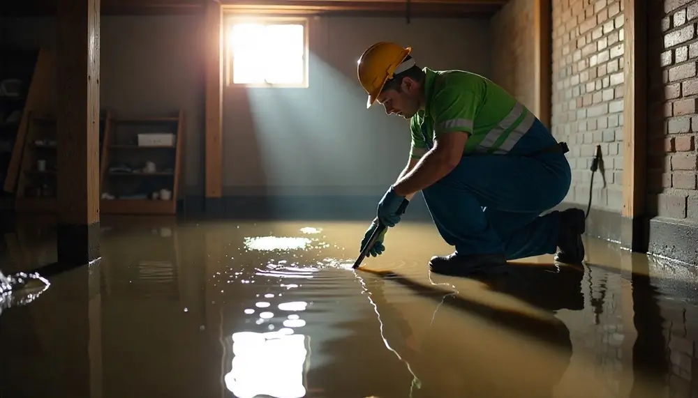 Professional water damage restoration services in New Holstein, WI